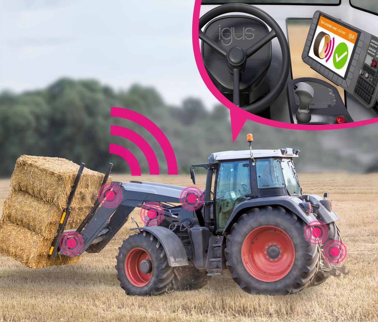 'Smart' plain bearing warns drivers about excess wear