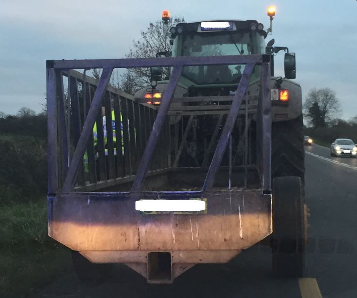Penalty points and a fine for tractor driver caught holding a mobile phone