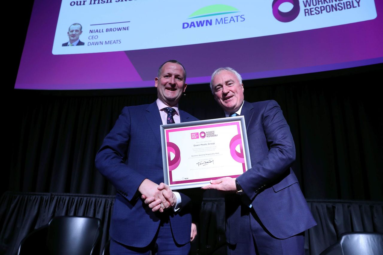 Dawn Meats awarded 'Business Working Responsibly' mark across all Irish plants