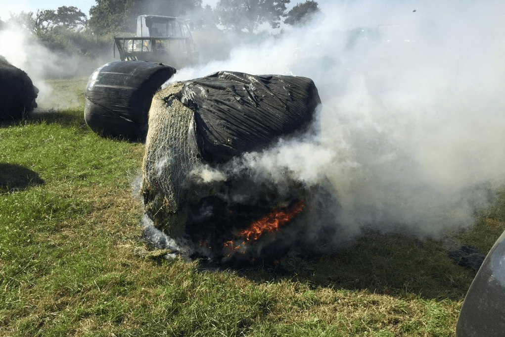 Farmer's bales go up in smoke in vandal strike