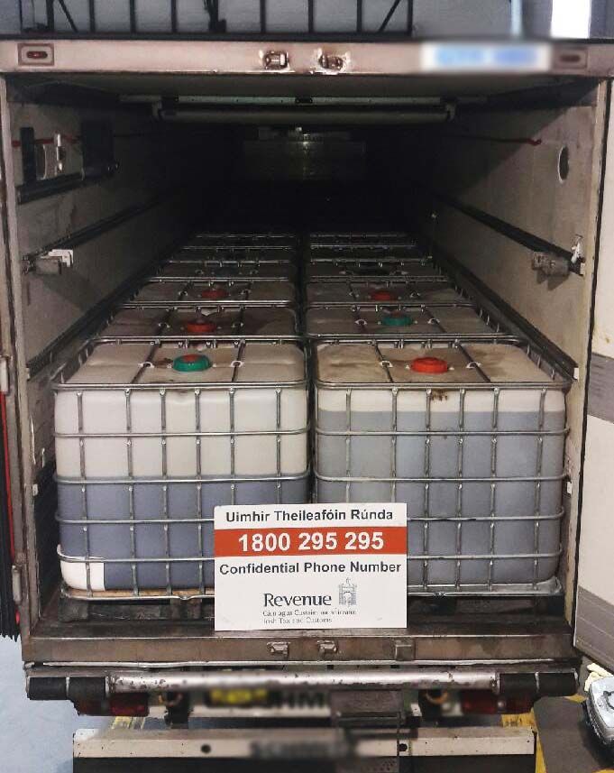 Truck carrying 25,000L of laundered green diesel seized at Dublin Port