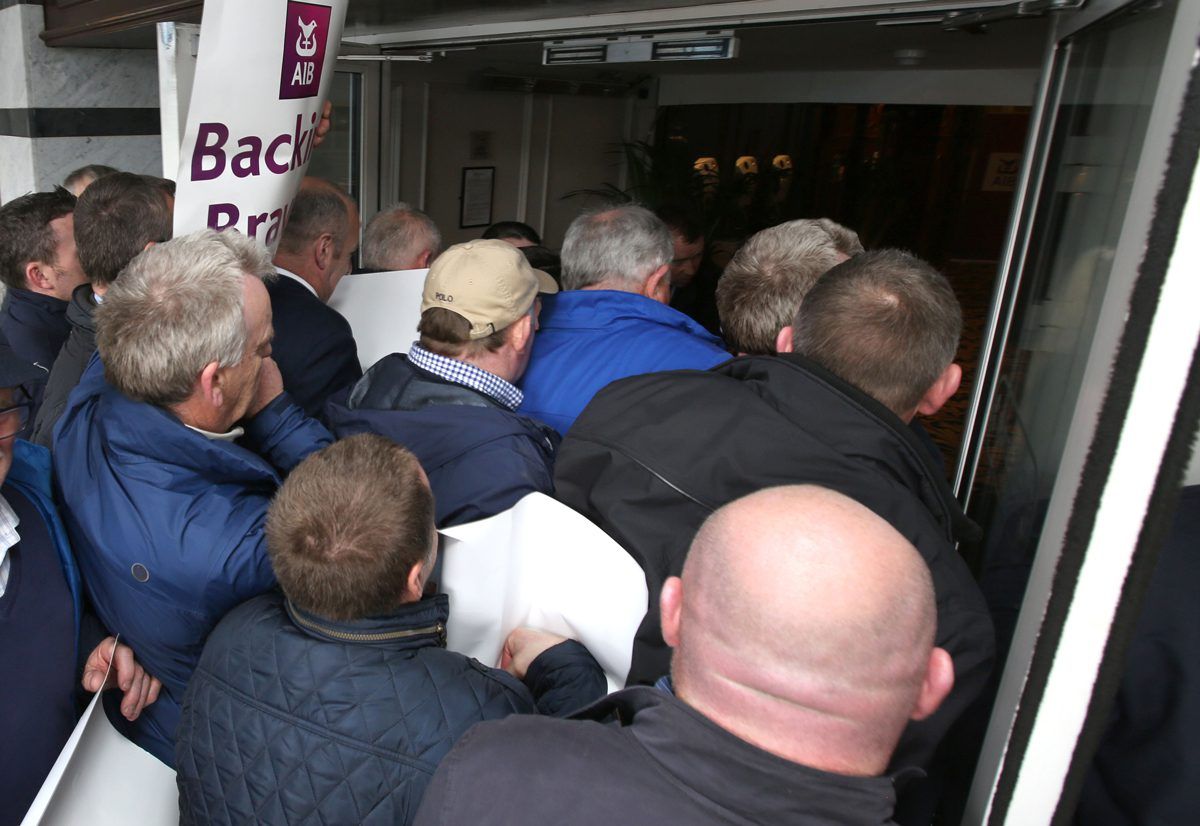 Security worker injured during IFA loan sale protest in Dublin