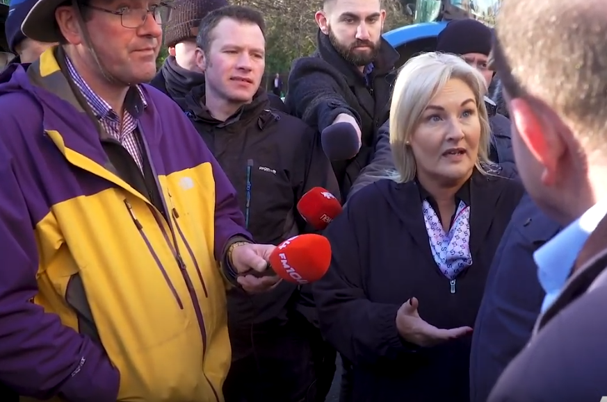Video: Murphy encourages tractor protesters to grow 'carbon-neutral' fuel