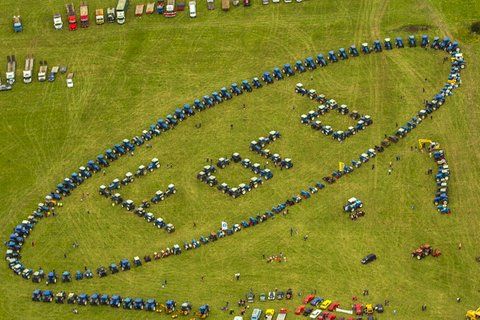 Ford tractors get in gear, charity harvest day
