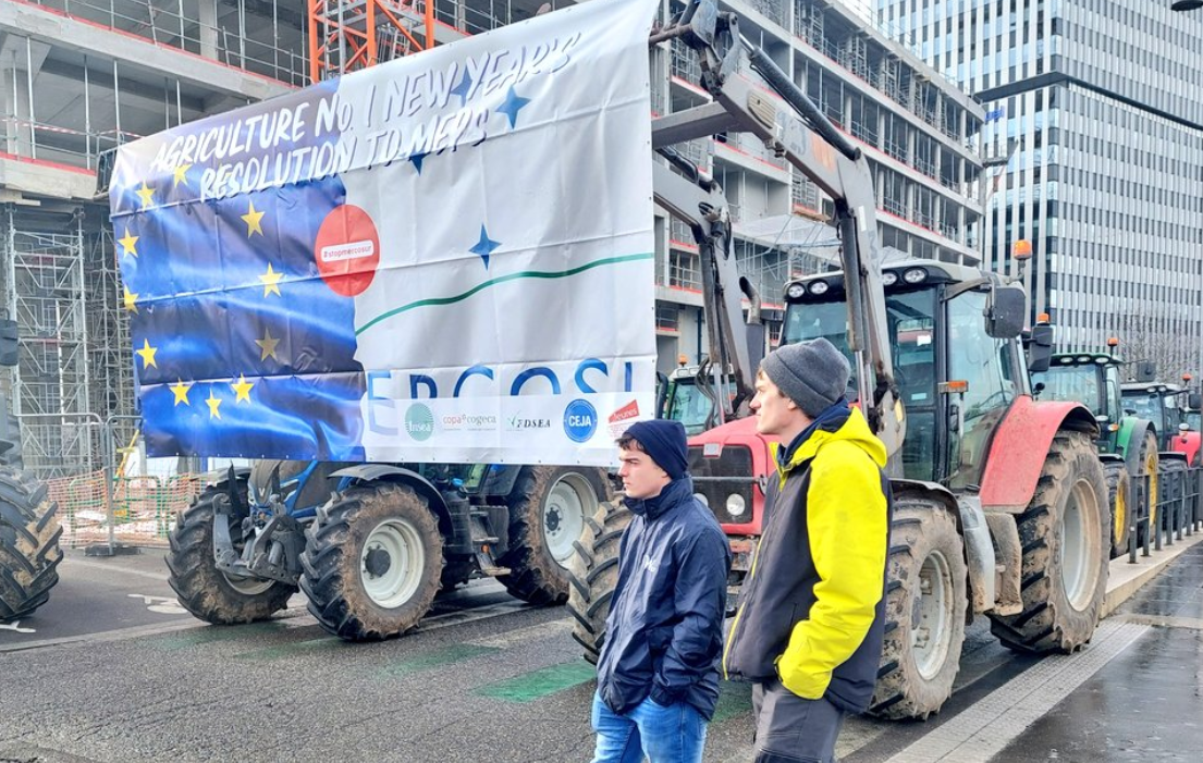 Irish MEPs attend 'Stop Mercosur' protest in Strasbourg