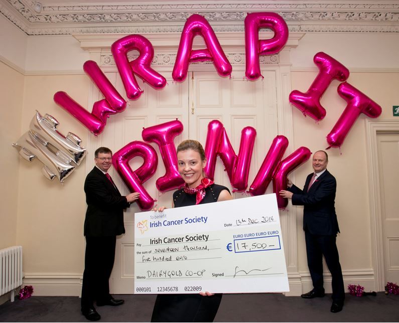 €17,500 raised for Irish Cancer Society through pink bale wrap campaign