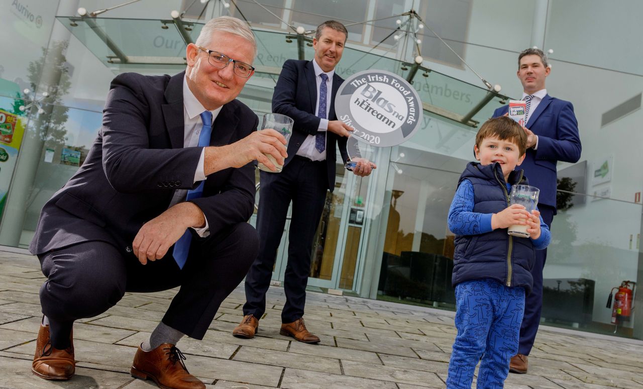 Aurivo organic whole milk takes silver award at Blas na hÉireann