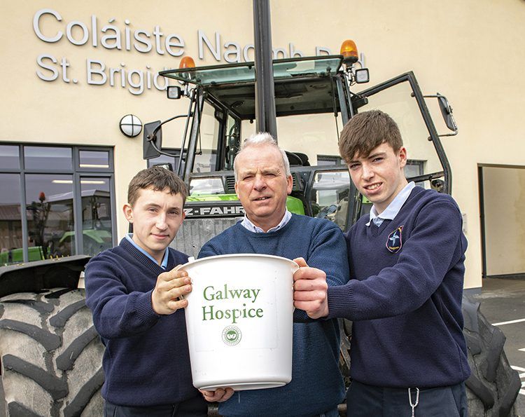 TY students roll out tractor run to give back to Galway hospice