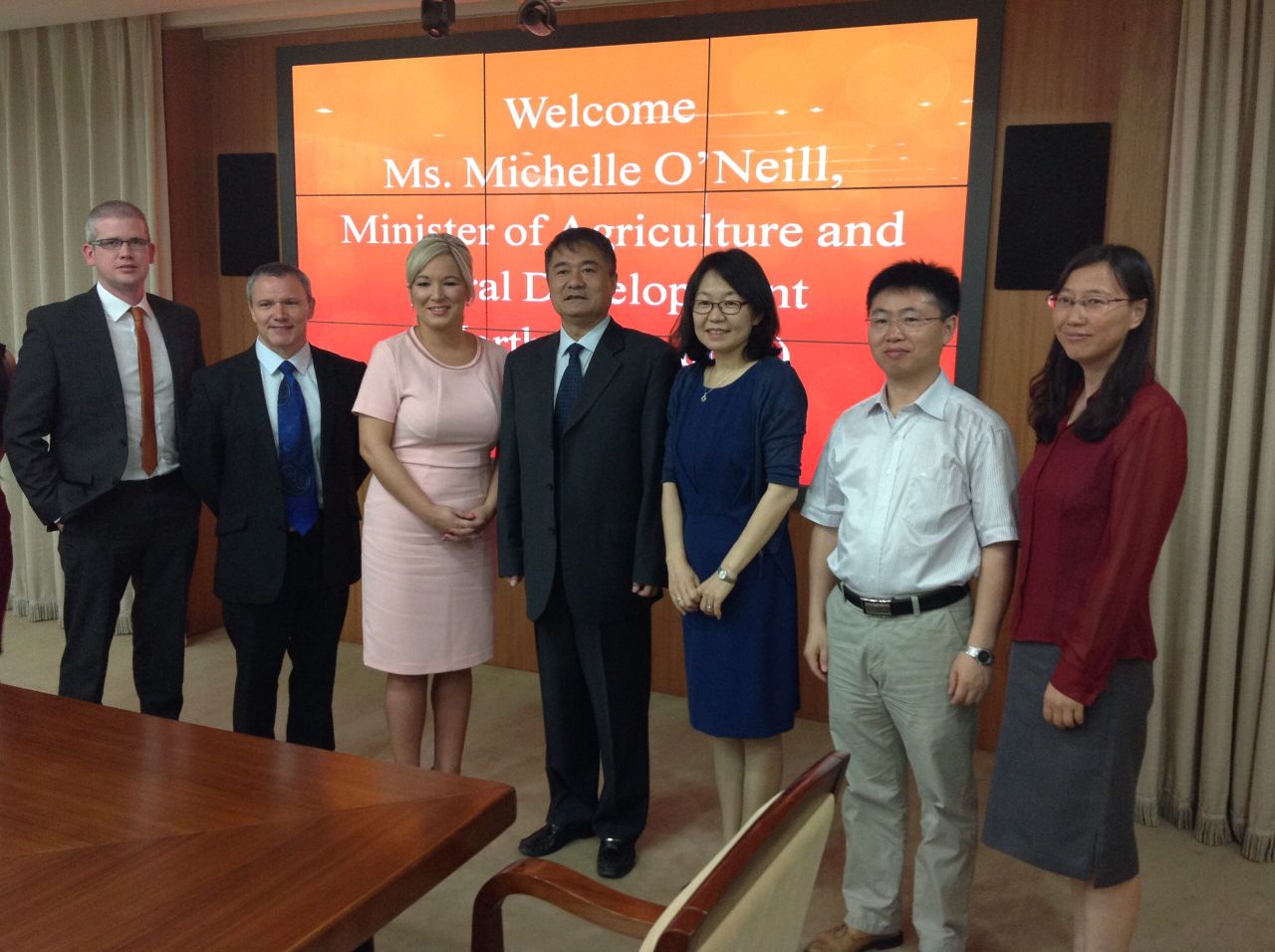 'China impressed with the North's standard of pork'