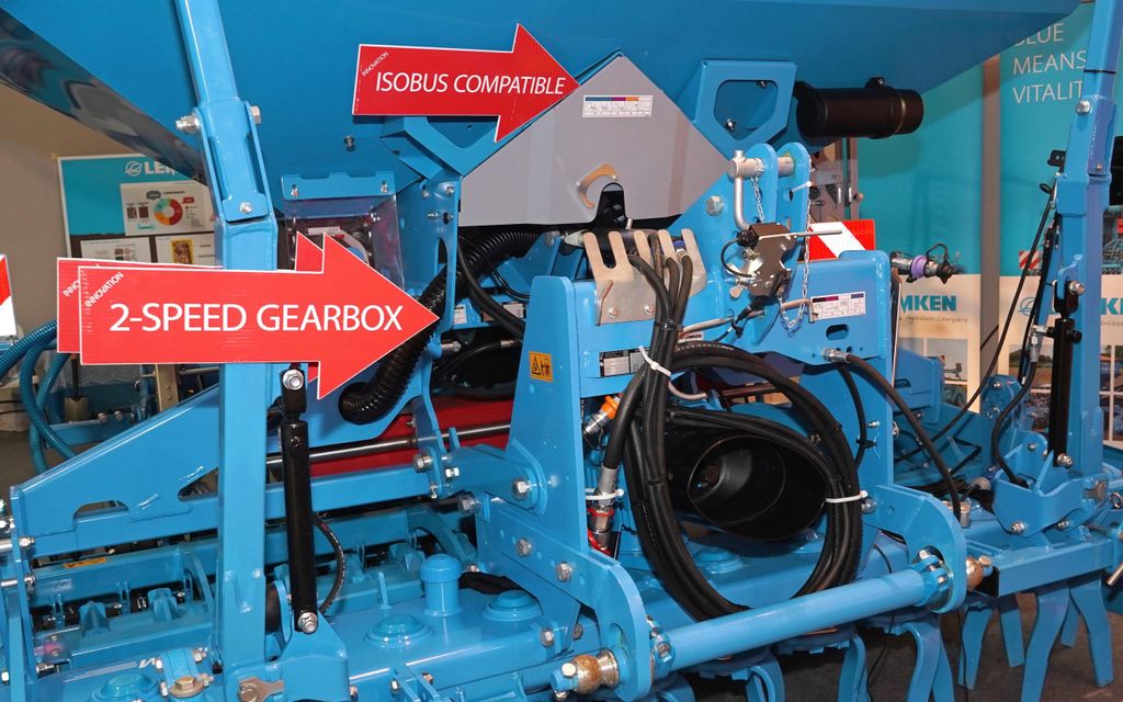 There is a new two-speed gearbox and the unit is suitable for tractors of up to 240hp