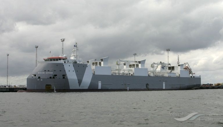 The Ganado Express. Image source: Vessel Finder
