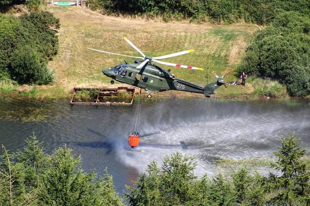 Video: Quenching Wicklow wildfires with 42,000L from above