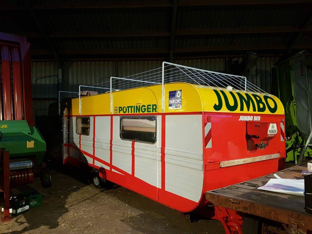 If the season's so busy why not live in your silage wagon?