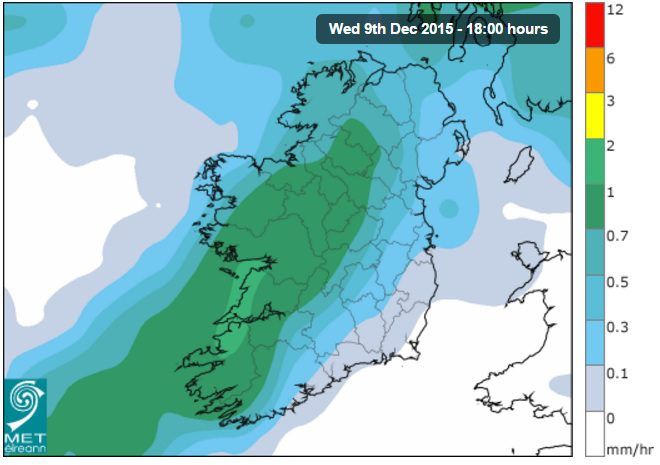 More flooding expected as yellow rainfall warning is issued - Met Eireann
