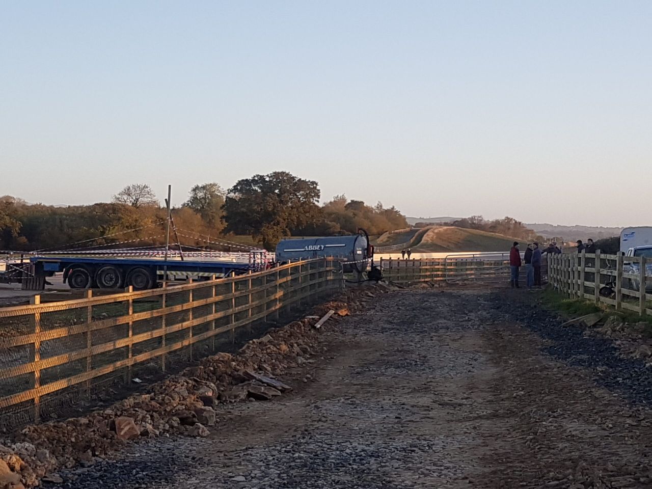 Agri trailers block road in Wexford as tension mounts
