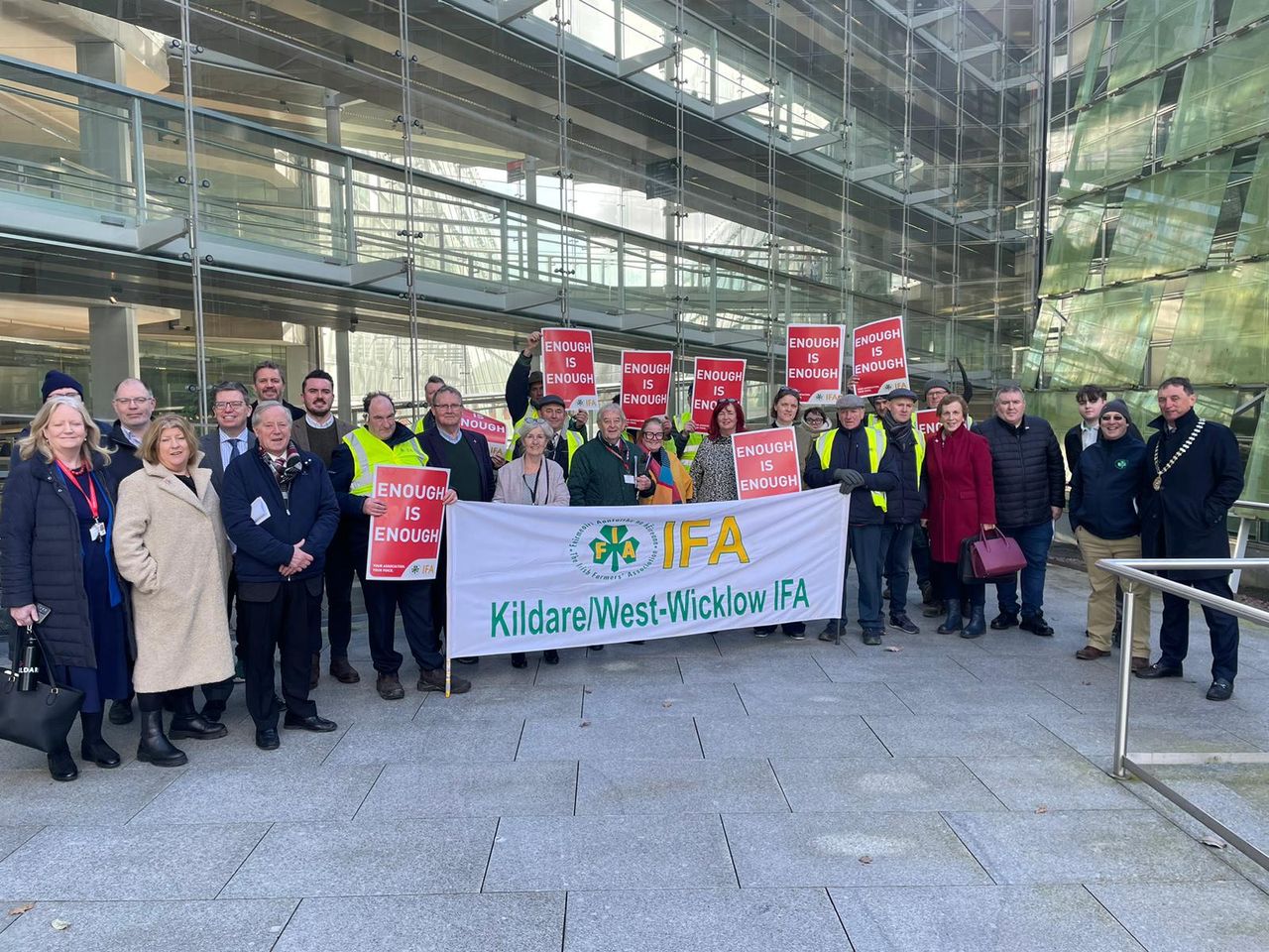 IFA protest in Kildare over tillage concerns and scheme 'bureaucracy'
