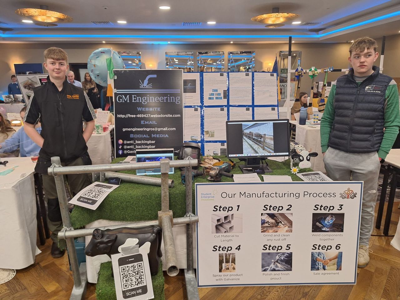 Roscommon students impress with backing bar for a cattle crush