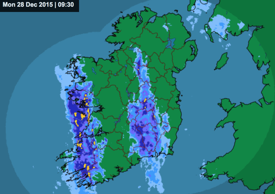 Met Eireann Status Yellow weather warning in place as rain set to continue