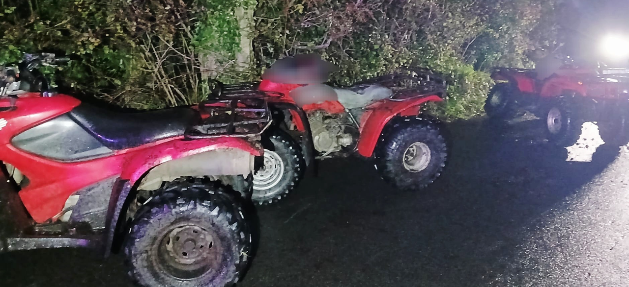 Donegal gardaí seize 3 quads from youths over weekend