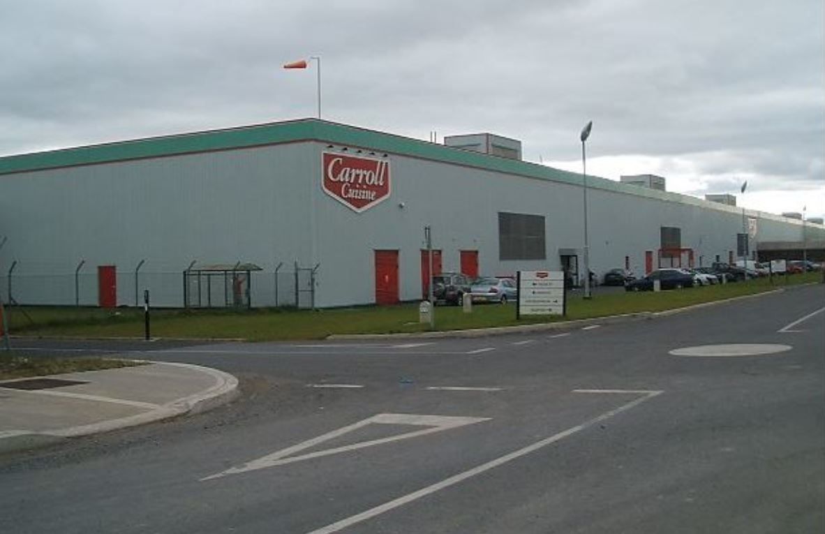 7 Covid-19 cases diagnosed at Carroll Cuisine in Tullamore