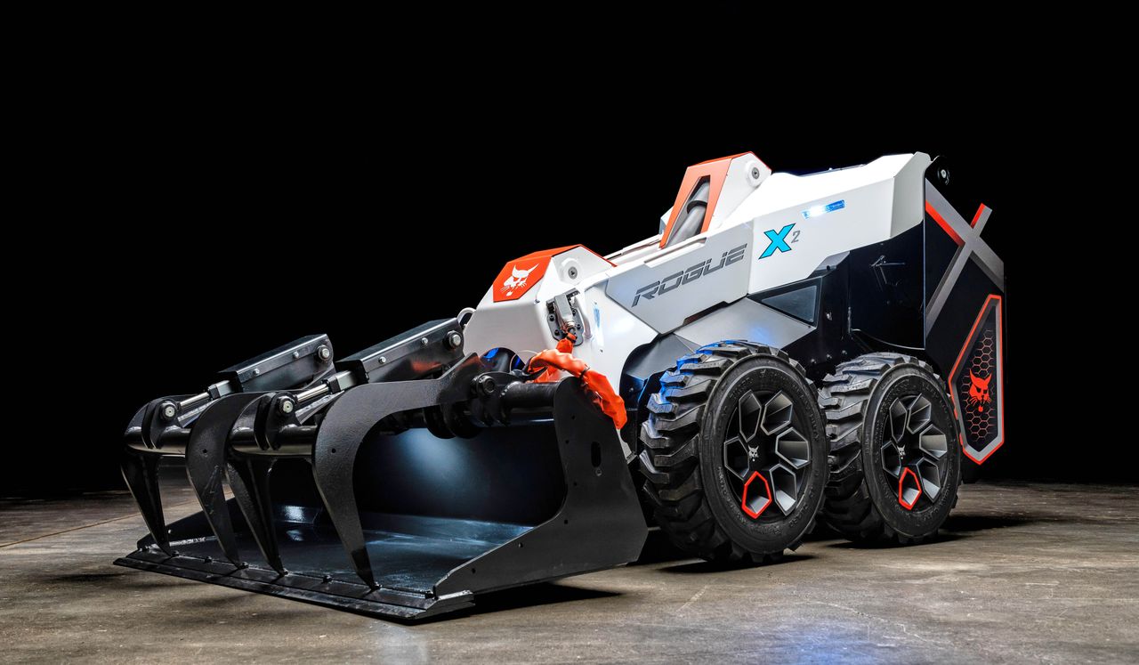 Bobcat goes robotic with RogueX2 concept loader