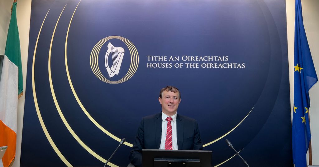 Chair of the Oireachtas Joint Committee on Agriculture and Food, Aindrias Moynihan.