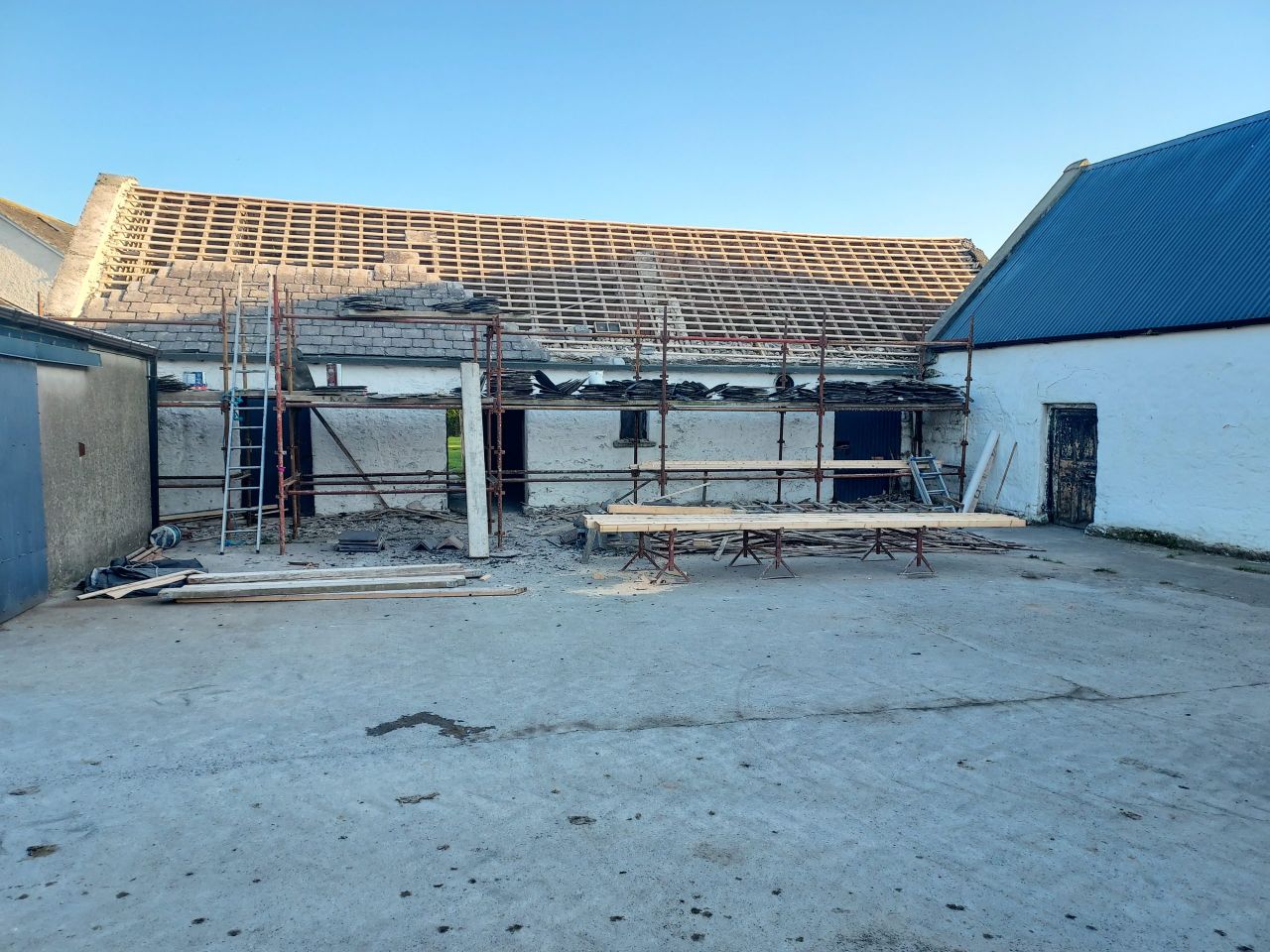 Roof project sees much of old slate salvaged