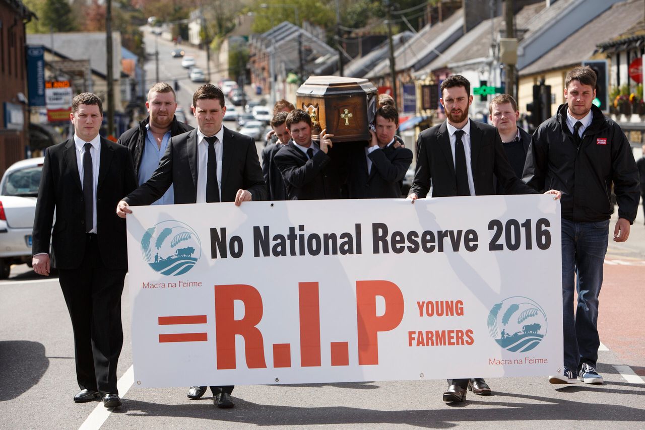 Has Macra na Feirme already attended the National Reserve's wake?