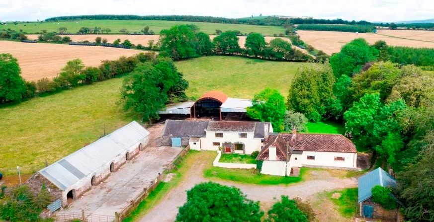 Price tag: €325,000 for farmland with unit 'capable of housing up to 100 cattle'
