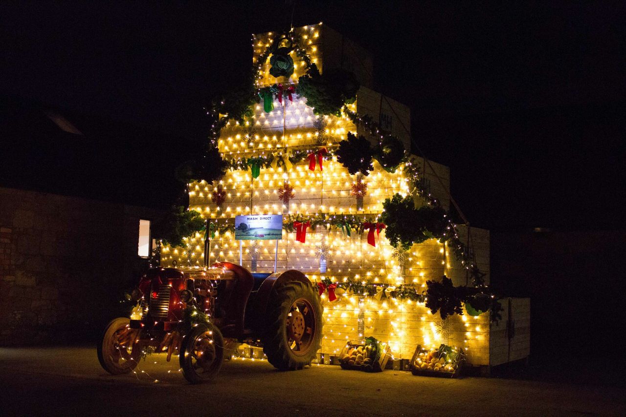 A Christmas tree with a difference to celebrate harvest 2016
