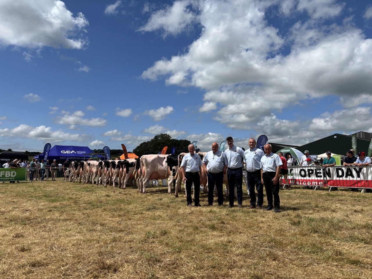 The O'Connor family with some of the most impressive cows from their Cedarmore herd.