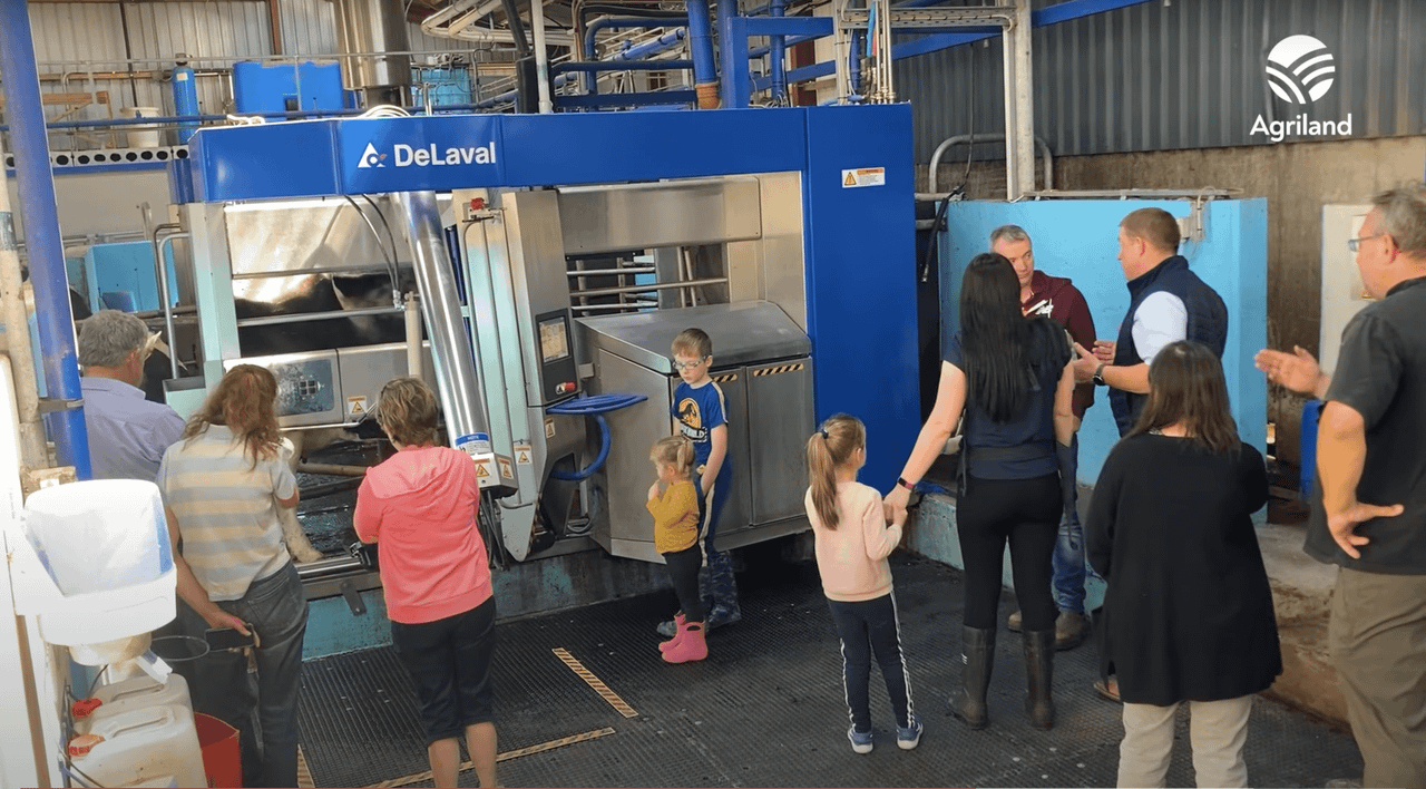 Robotic milking open day on the farm of Seamus and James Bourke in Co. Cork
