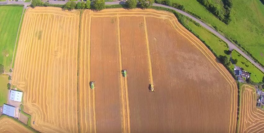 Video: Great footage of spring barley being harvested in Carlow