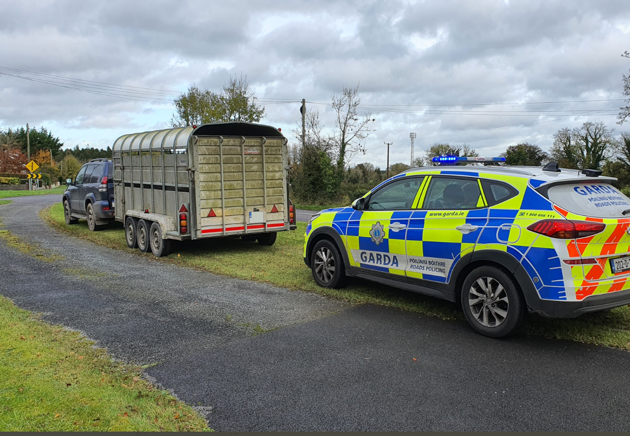 Jeep and trailer seized by Gardaí with tax expired by 2,005 days