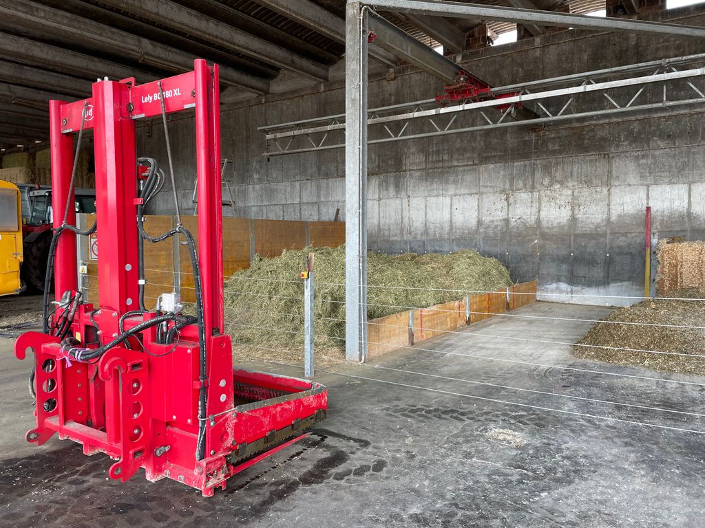 The grab used for taking silage from the pit to the kitchen