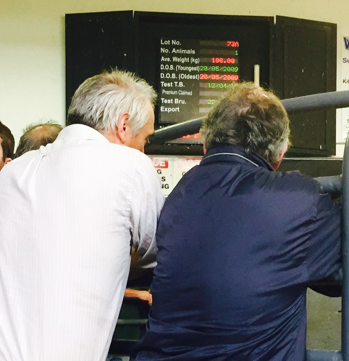 Farmers smoking at the mart is 'totally, totally unacceptable'