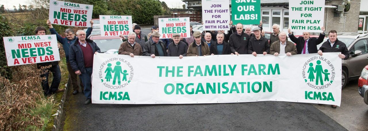 Farmers protest against the closure of Regional Veterinary lab in the west