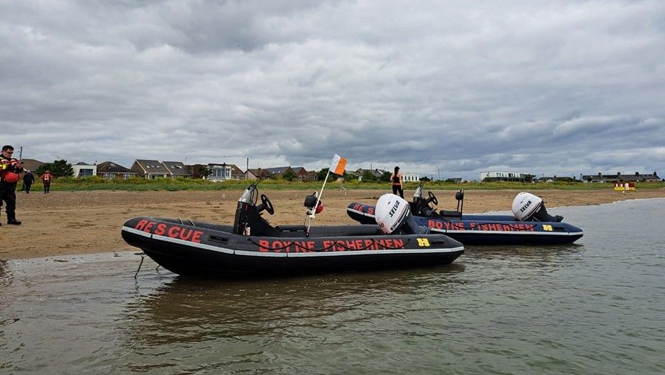 Watch: Co. Louth cattle saved from flood by Boyne rescue service