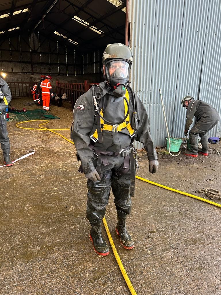 On-call crew commander, John Holmes of Newcastle fire station, Co. Down Image: Northern Ireland Fire & Rescue Service/Twitter