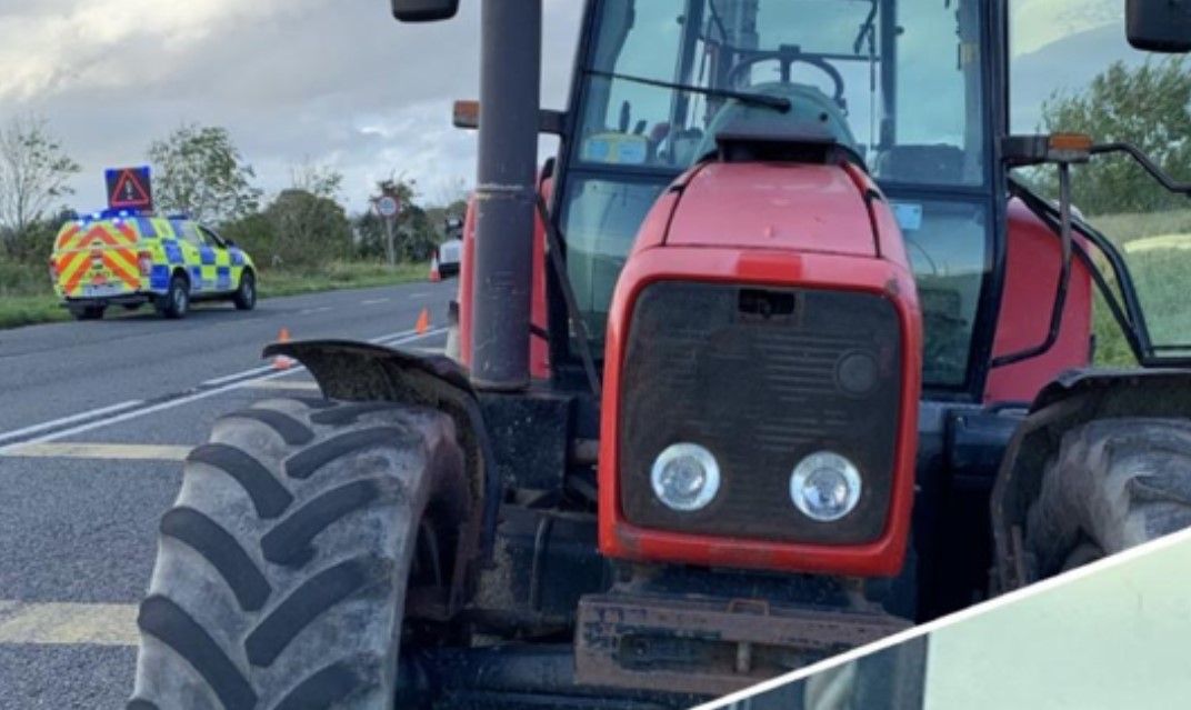 Gardaí seize tractor at checkpoint in Meath