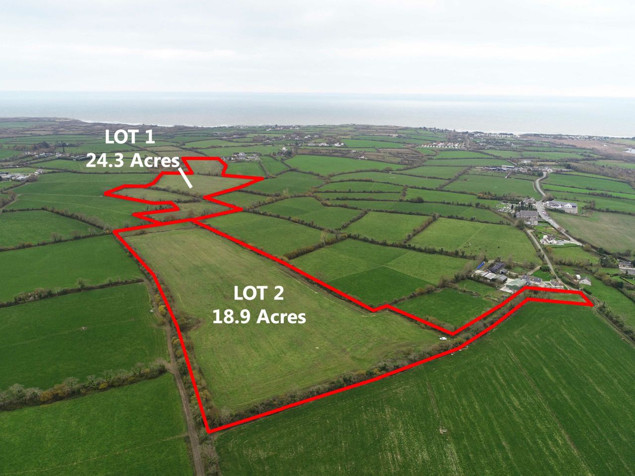 Non-residential land for sale in 2 lots in Co. Wexford