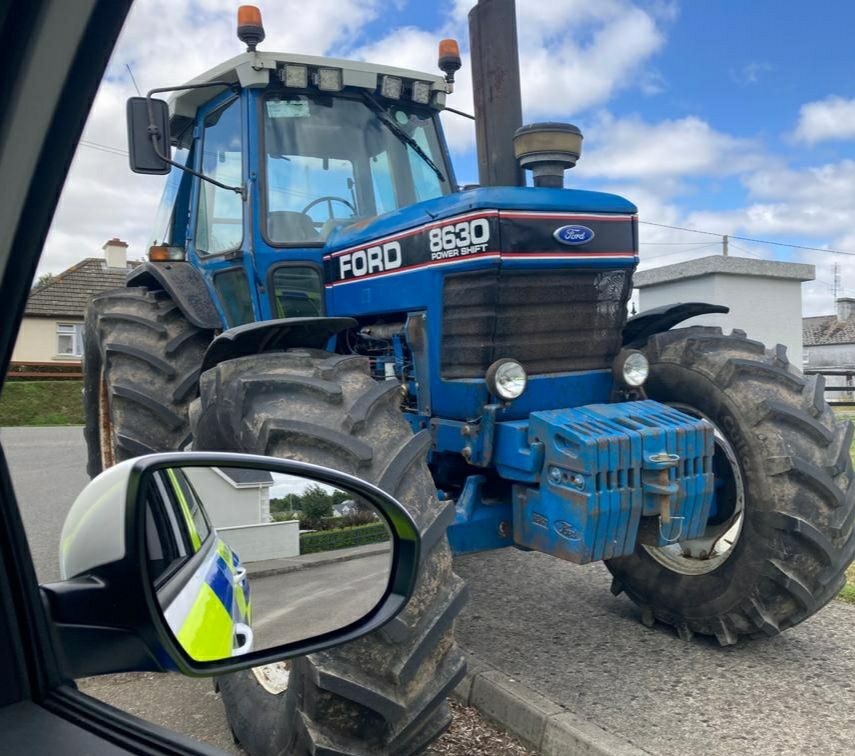 Tractor seized by Gardaí at road checkpoint
