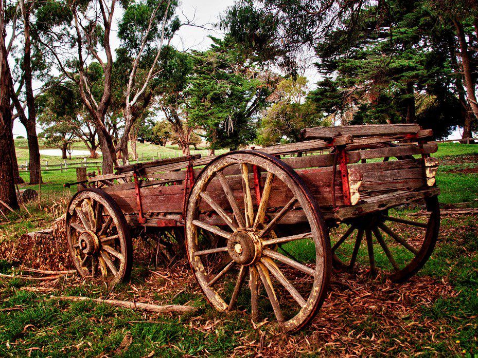 Old farm machinery display set for Durrow Scarecrow Festival