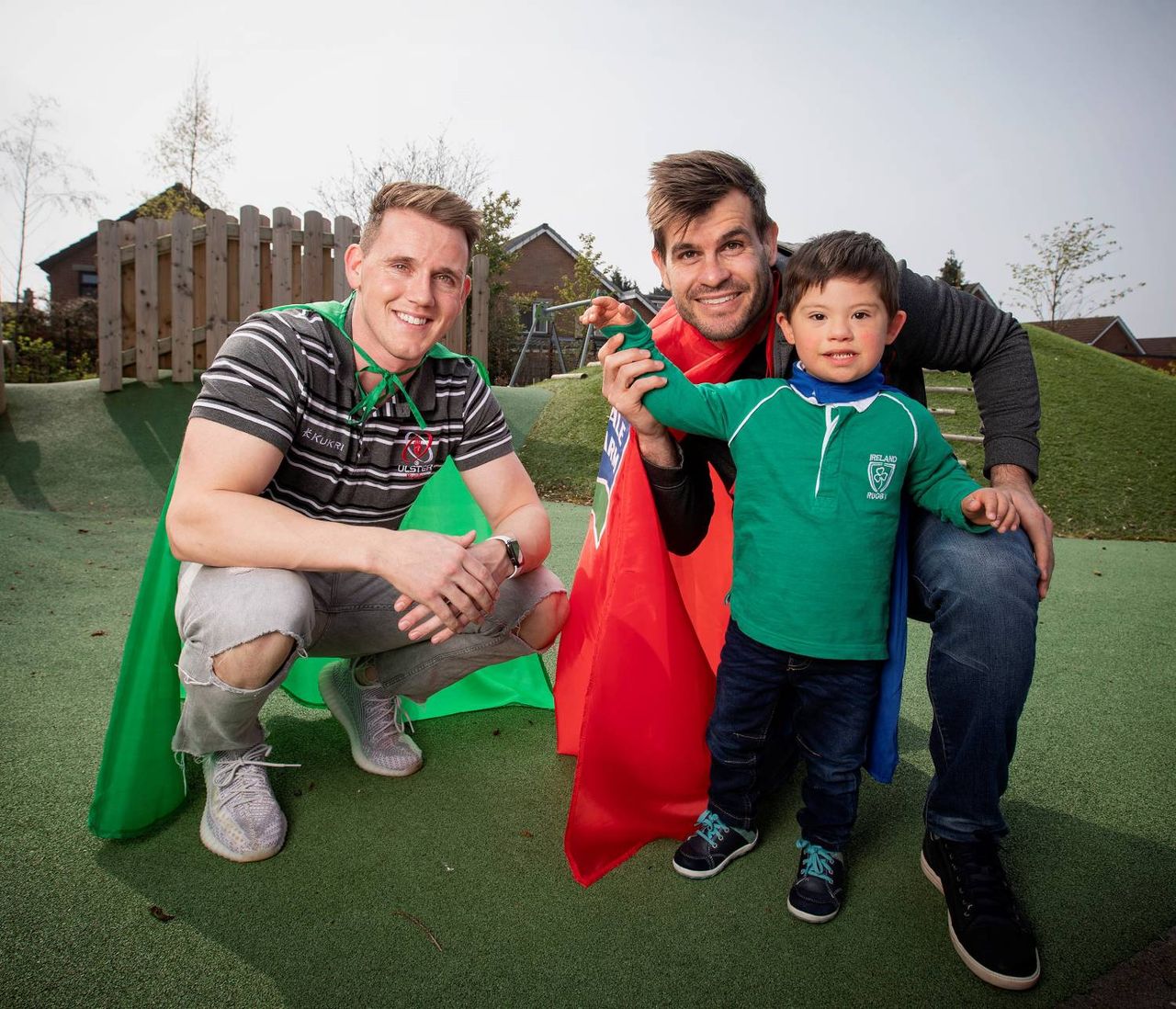 Rugby heroes and Dale Farm celebrates superheroes day at Mencap