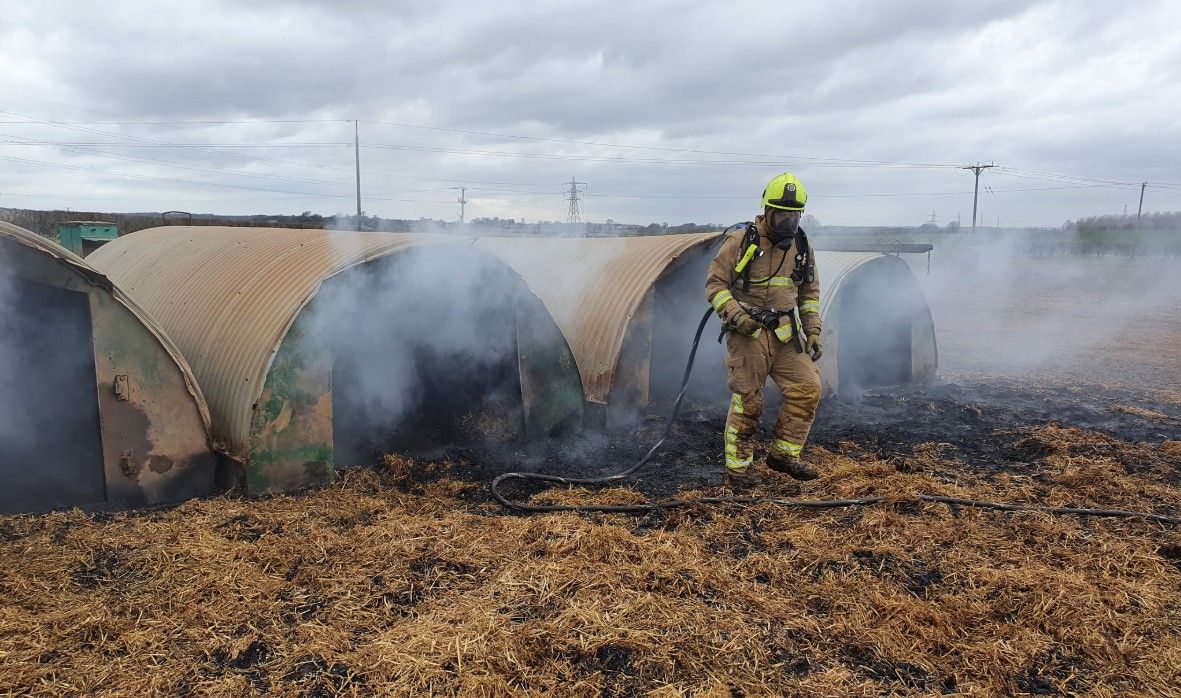 Farm fire started...by 'pigs and a pedometer'