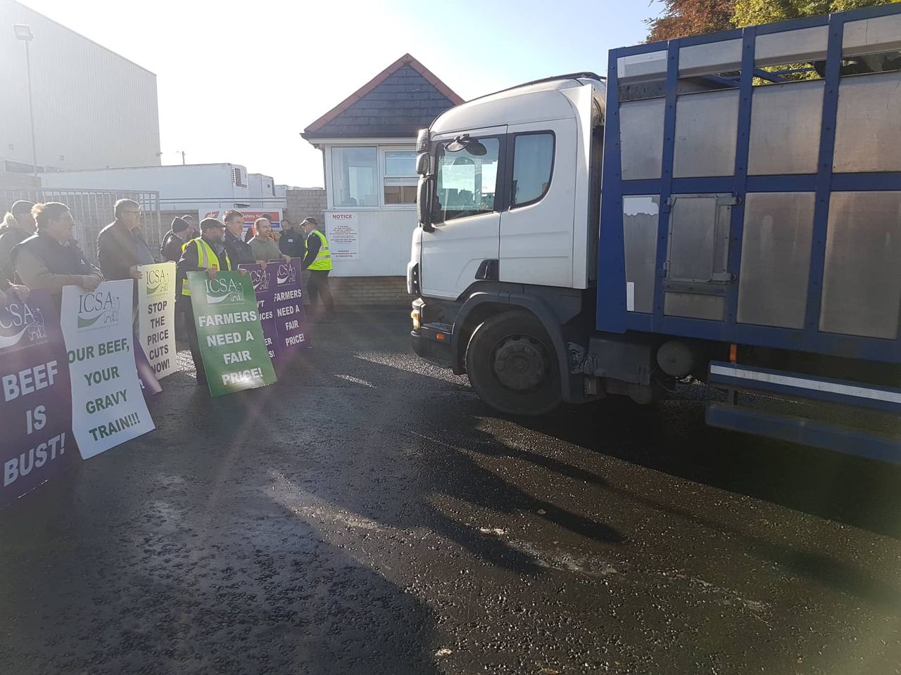 Farmers voice concerns at ABP Clones beef protest