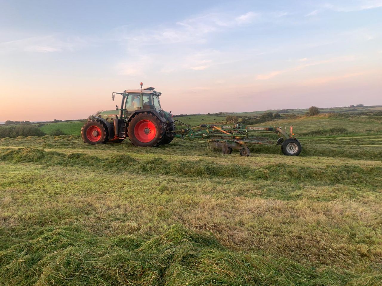 Harvesting the last of the winter fodder in Co. Mayo