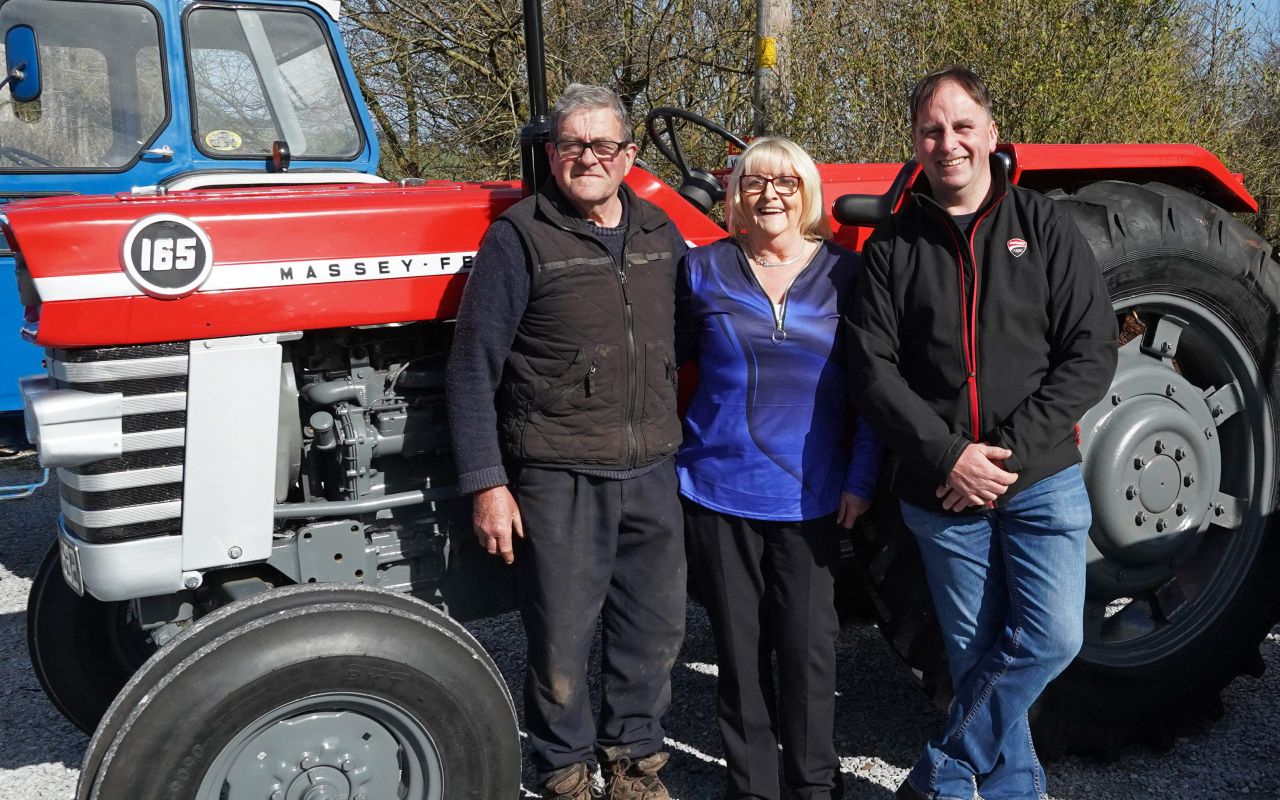 Family tractor and UTB at Blackwater Valley tractor run