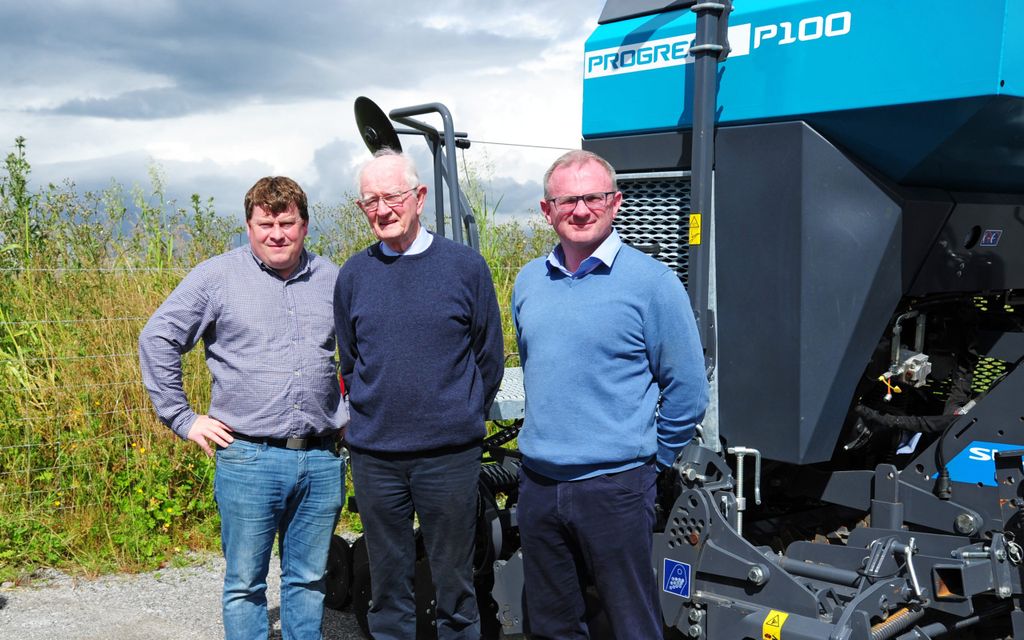 (L-r); Stephen Cooney, sales manage; Geoff Daly, commercial director; Gary Daly, sales director Farmec