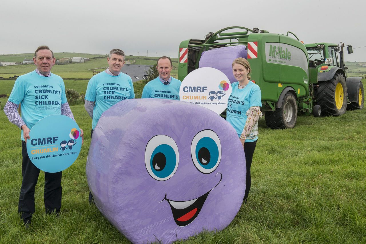 Silage fields 'go purple' for Crumlin Children's Hospital